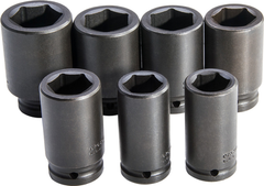 Proto® 3/4" Drive 7 Piece Deep Metric Impact Socket Set - 6 Point - Sun Tool & Supply