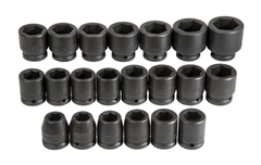 Proto® 3/4" Drive 21 Piece Metric Impact Socket Set - 6 Point - Sun Tool & Supply