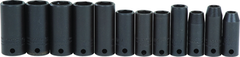 Proto® 3/8" Drive 12 Piece Metric Thin Wall Deep Impact Socket Set - 6 Point - Sun Tool & Supply