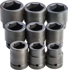 Proto® 1" Drive 9 Piece Impact Socket Set - 6 Point - Sun Tool & Supply