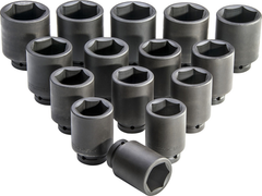 Proto® 1" Drive 15 Piece Deep Impact Socket Set - 6 Point - Sun Tool & Supply