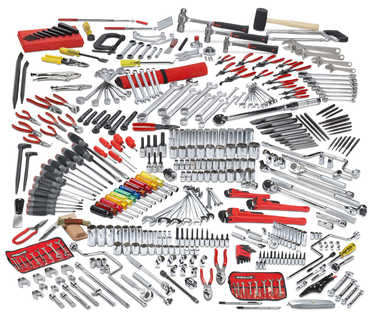 Proto® 411 Piece Advanced Maintenance Tool Set With Roller Cabinet J442742-7RD and Top Chest J442719-8RD - Sun Tool & Supply