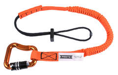 Proto® Elastic Lanyard With Triple Lock Carabiner - 15 lb. - Sun Tool & Supply