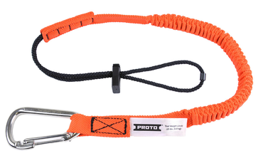 Proto® Elastic Lanyard With Stainless Steel Carabiner - 15 lb. - Sun Tool & Supply