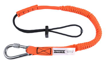 Proto® Elastic Lanyard With Screw Gate Carabiner - 15 lb. - Sun Tool & Supply