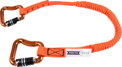 Proto® Elastic Lanyard With 2 Triple Lock Carabiners - 20 lb. - Sun Tool & Supply