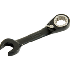 Proto® Black Chrome Combination Stubby Reversible Ratcheting Wrench 11/16" - Spline - Sun Tool & Supply