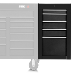 Proto® 550S Side Cabinet - 5 Drawer, Dual Black - Sun Tool & Supply