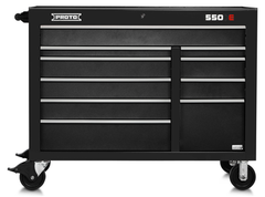 Proto® 550E 50" Power Workstation - 10 Drawer, Dual Black - Sun Tool & Supply