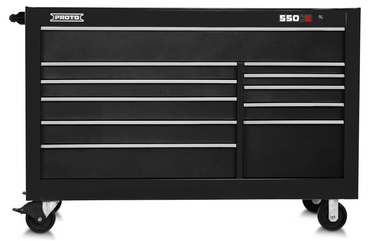 Proto® 550S 66" Workstation - 11 Drawer, Dual Black - Sun Tool & Supply