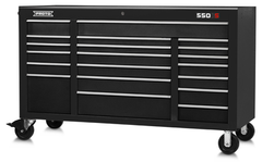 Proto® 550S 67" Workstation - 20 Drawer, Dual Black - Sun Tool & Supply