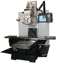 BTM50CNC Bed Type Milling Machine with 10 HP Motor; 20 x 63 Table; 2600 lb Table Cap; 60-4000 RPM - Sun Tool & Supply