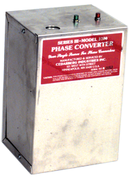 Heavy Duty Static Phase Converter - #3200; 3/4 to 1-1/2HP - Sun Tool & Supply