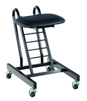 9" - 18" Ergonomic Worker Seat  - Portable on swivel casters - Sun Tool & Supply