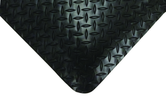 3' x 5' x 9/16" Thick Diamond Comfort Mat - Black - Sun Tool & Supply