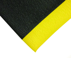 2' x 60' x 11/16" Thick Traction Anti Fatigue Mat - Yellow/Black - Sun Tool & Supply