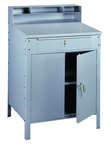 34-1/2" W x 29" D x 53" H - Foreman's Desk - Closed Type - w/Lockable Cabinet (w/Shelf) & Drawer - Sun Tool & Supply