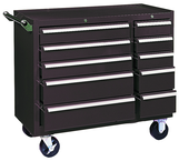 310X 10-Drawer Maintenance Cart - 35'' x 18'' x 39.38'' Brown - Sun Tool & Supply