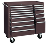 315X 15-Drawer Maintenance Cart - 35'' x 18'' x 39.38'' Brown - Sun Tool & Supply