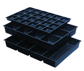 One-Piece ABS Drawer Divider Insert - 12 Compartments - For Use With Any 27" Roller Cabinet w/4" Drawers - Sun Tool & Supply