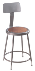 19" - 27" Adjustable Stool With Backrest - Sun Tool & Supply