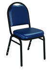 Dome Stack Chair - 7/8" Square-Tube 18-Gauge Steel Frame, 5/8" Underseat H-braces - Sun Tool & Supply