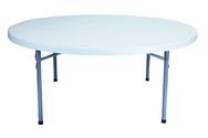 71" Round Blow Molded Folding Table - Sun Tool & Supply