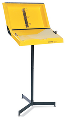 Yellow Information Workstand With Drop Pocket - Sun Tool & Supply