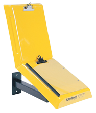 Yellow Wall Mount Data Control Workstand - Sun Tool & Supply