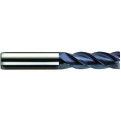 1/2" Dia. - 1-1/4" LOC - 3" OAL - 4 FL Carbide S/E HP End Mill-nACo - Sun Tool & Supply