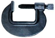 Heavy Duty Forged Deep Throat C-Clamp - 3-1/4'' Throat Depth, 6-5/8'' Max. Opening - Sun Tool & Supply