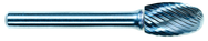 6mm EdgeHog Elliptical Carbide Bur SE-1M-D Standard Alt Diamond (Double) - Sun Tool & Supply