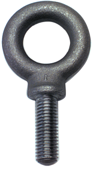 Shoulder Plain Eye Bolt - 1-3/4-5 Thread, 2-7/8'' Eye Dia. - Sun Tool & Supply