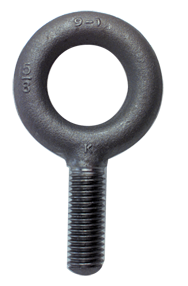 No Shoulder Plain Eye Bolt - 1-1/8-7 Thread, 2'' Eye Dia. - Sun Tool & Supply