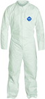 Tyvek® White Collared Zip Up Coveralls - Large (case of 25) - Sun Tool & Supply