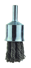 1" Diameter - 1/4" Shank - .006 Wire - End Brush - Sun Tool & Supply