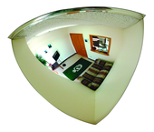 12" Inspection Convex Mirror With Handle & Light - Sun Tool & Supply