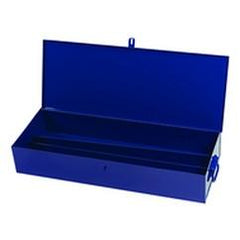 30-1/4 x 8-1/8 x 4-3/4" Blue Toolbox - Sun Tool & Supply