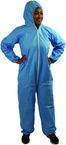 Flame Resistant Coverall w/ Zipper Front, Hood, Elastic Wrists & Ankles Large - Sun Tool & Supply