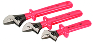 Insulated Adjustable 3 Piece Wrench Set 8"; 10" & 12" - Sun Tool & Supply