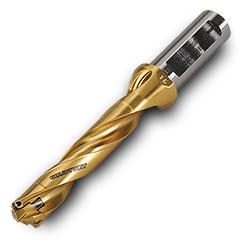 TD160008018R01 5xD Gold Twist Drill Body-Universal Flat Shank - Sun Tool & Supply