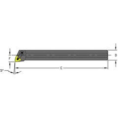 A20U MWLNL4 Steel Boring Bar w/Coolant - Sun Tool & Supply