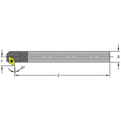 E12S SDXCL3 Solid Carbide Boring Bar w/Coolant - Sun Tool & Supply