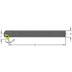 A08M SDXCL2 Steel Boring Bar w/Coolant - Sun Tool & Supply