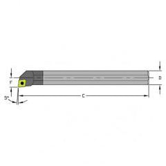 M-E20S SCLCL09 Solid Carbide Boring Bar w/Coolant - Sun Tool & Supply